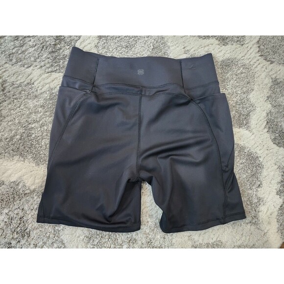 Women's FLX Black Biking Shorts With Zip Pockets Size XL - Picture 7 of 8